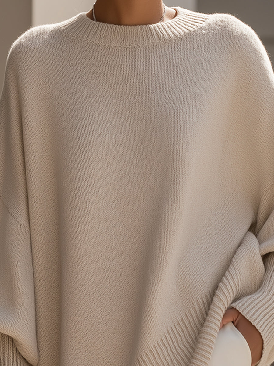 Aneta | Oversize sweater i poncho-stil