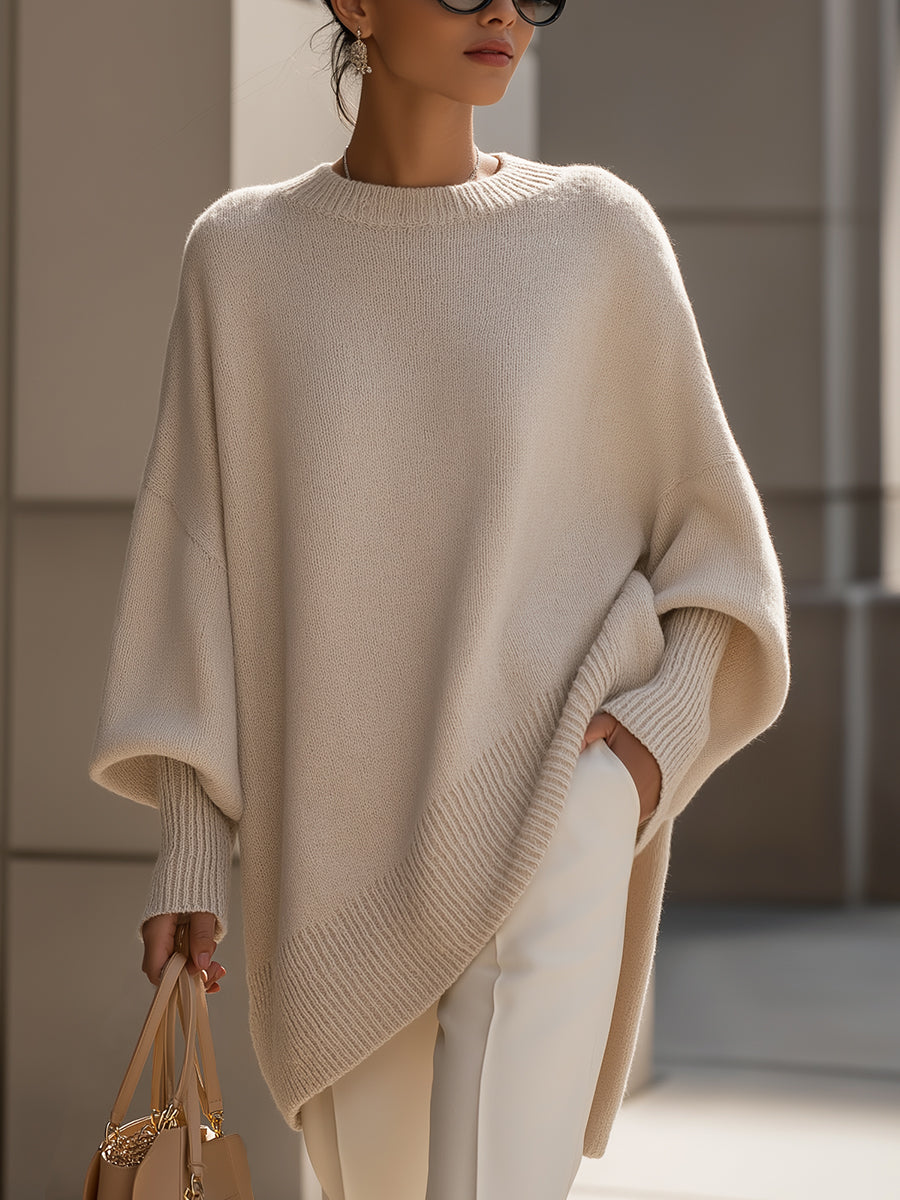 Aneta | Oversize sweater i poncho-stil