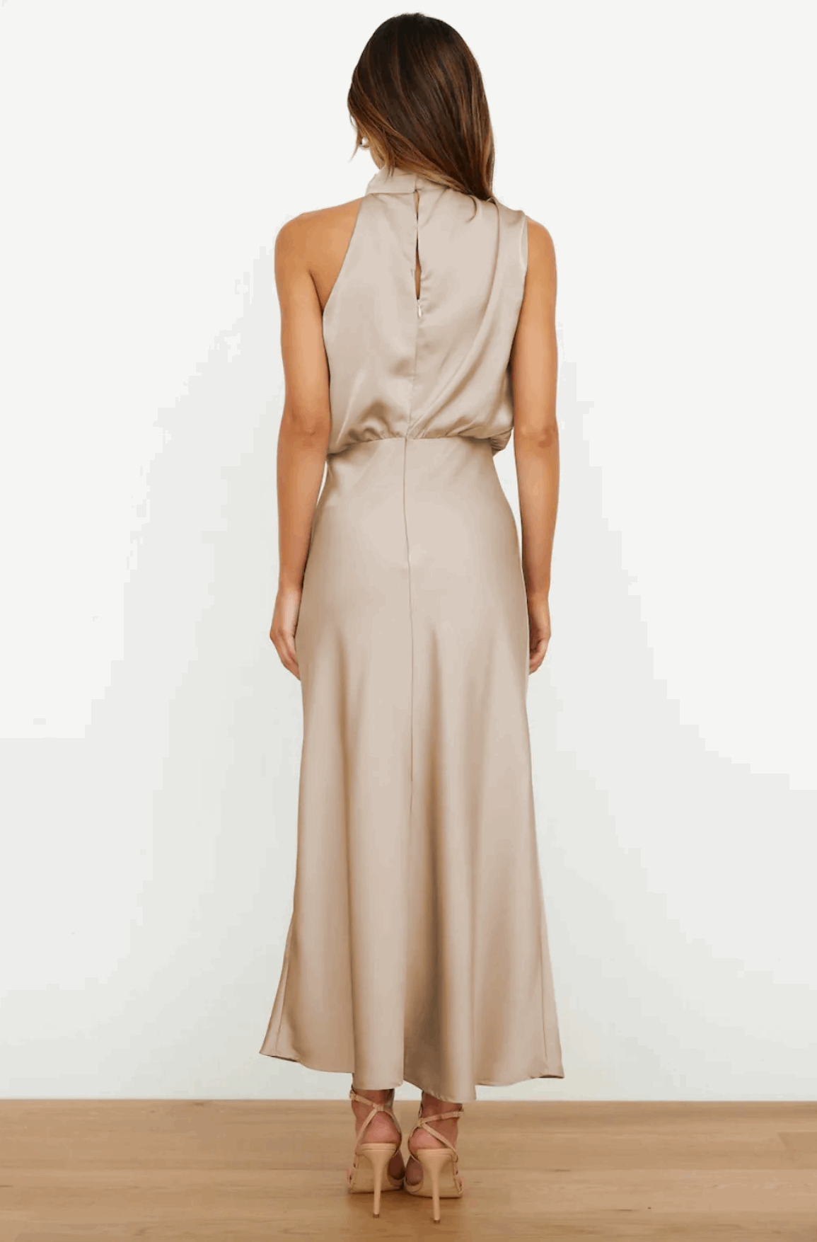 THE LARISSA DRESS - BEIGE