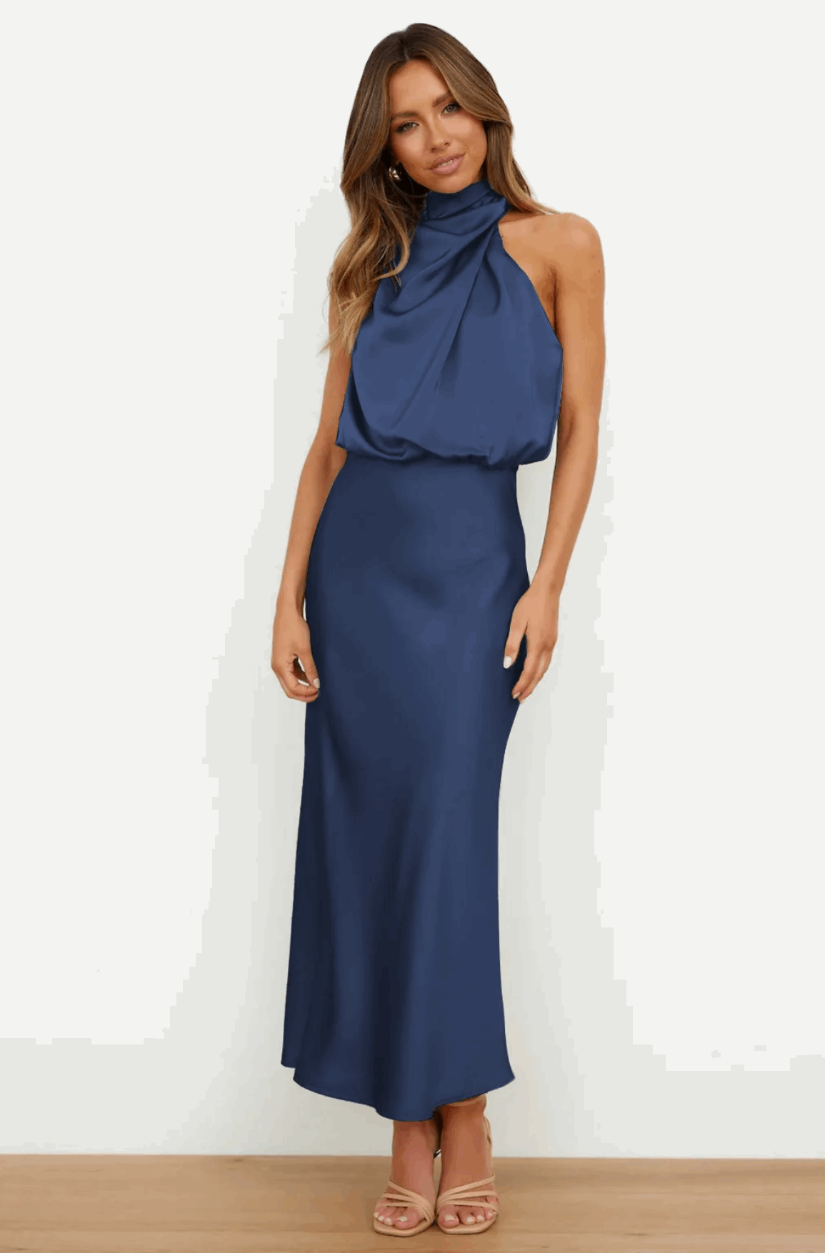 THE LARISSA DRESS - NAVY