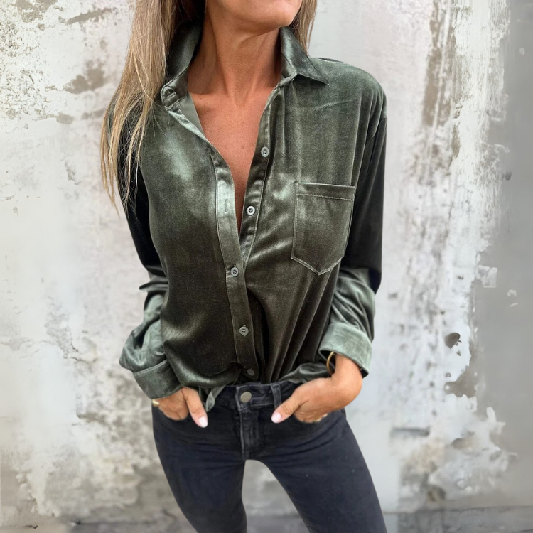 FLEUR VELVET SKJORTE