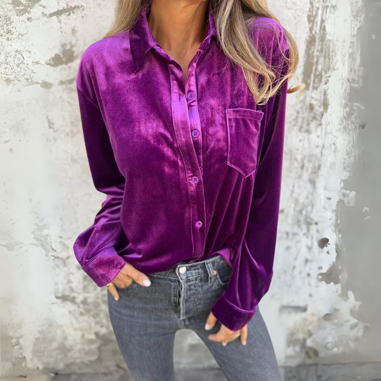 FLEUR VELVET SKJORTE