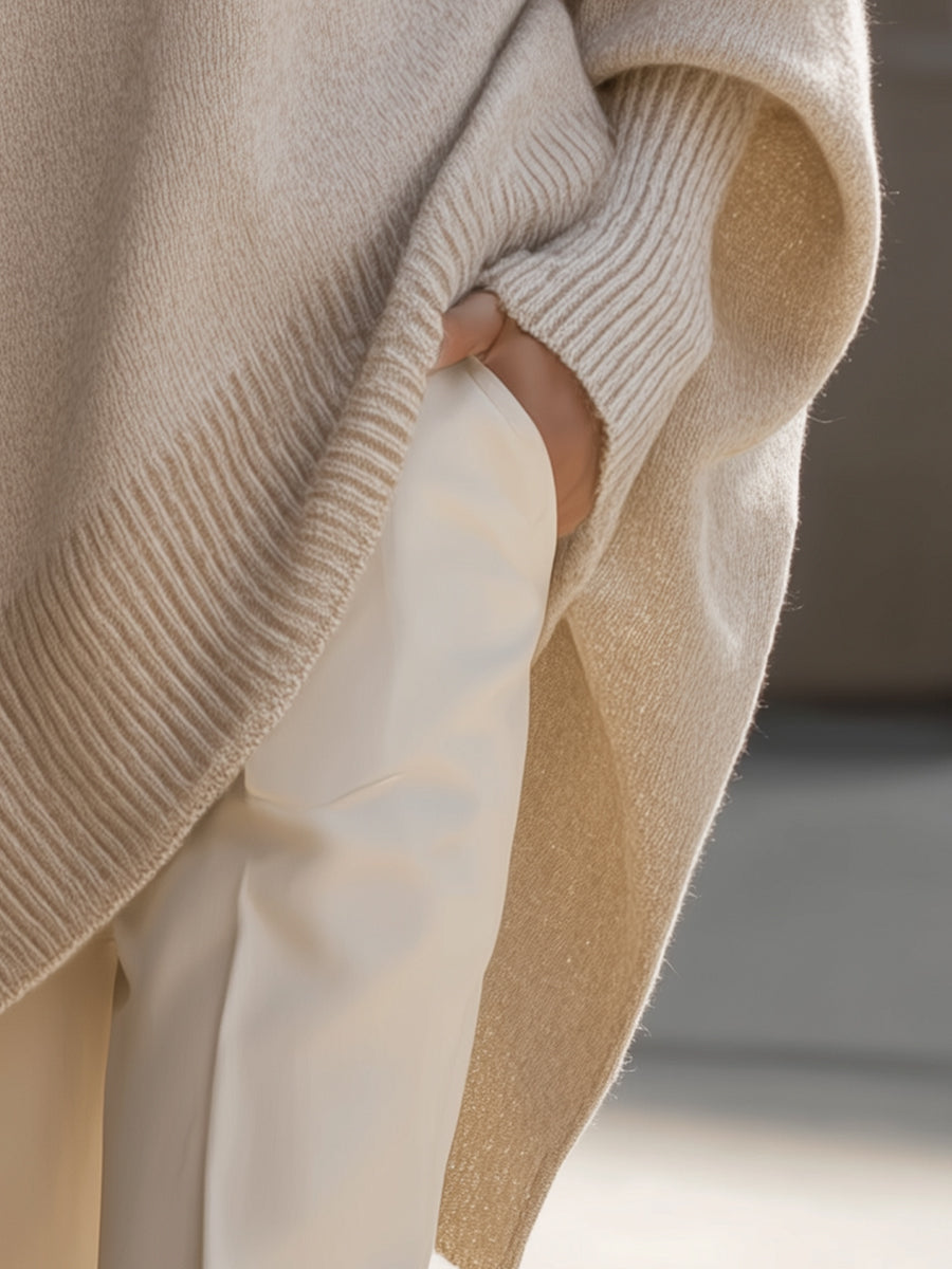 Aneta | Oversize sweater i poncho-stil