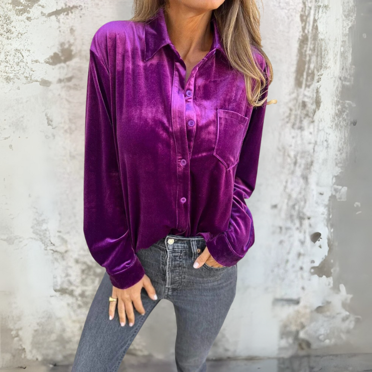 FLEUR VELVET SKJORTE
