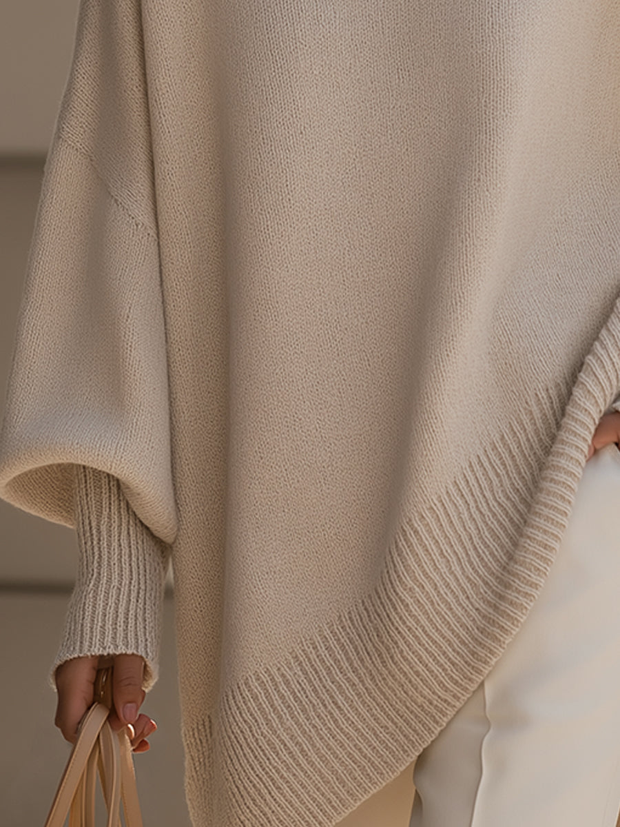 Aneta | Oversize sweater i poncho-stil