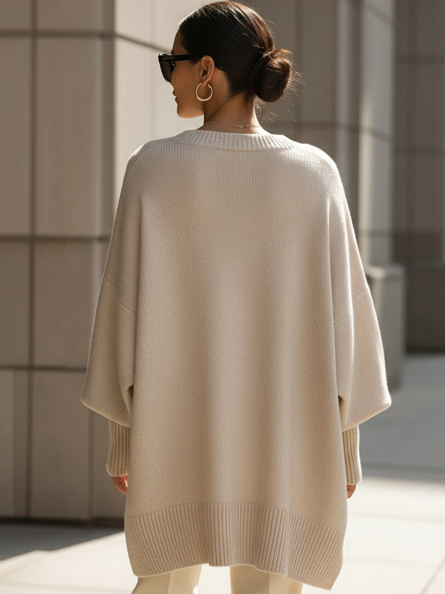 Aneta | Oversize sweater i poncho-stil