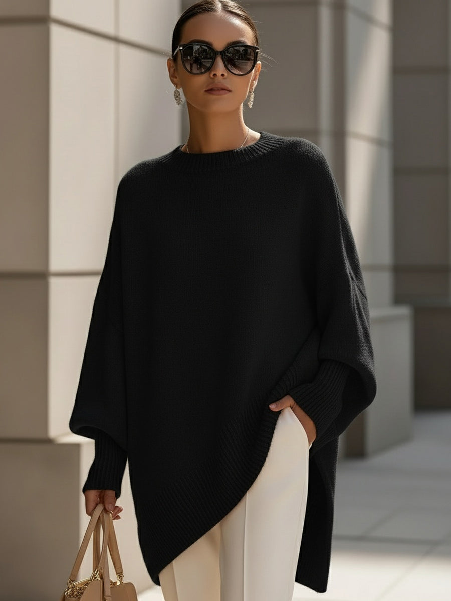 Aneta | Oversize sweater i poncho-stil